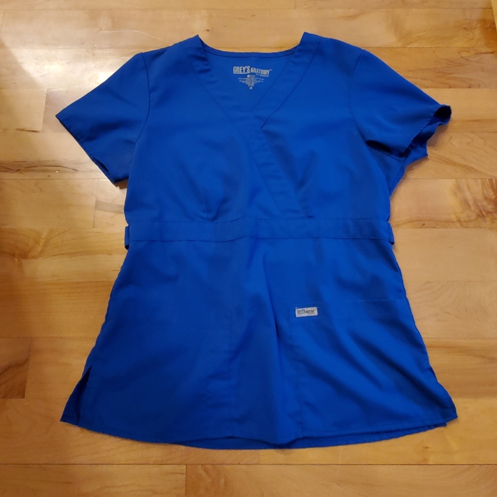 Grey's Anatomy Scrub Top, Medium Galaxy Blue
